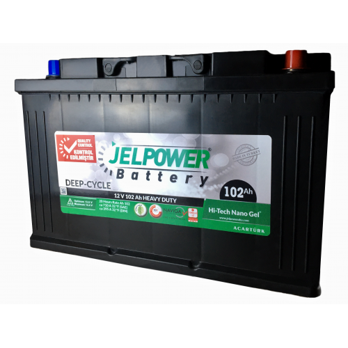 JEL POWER 100 AMPER 12 VOLT JEL AKÜ