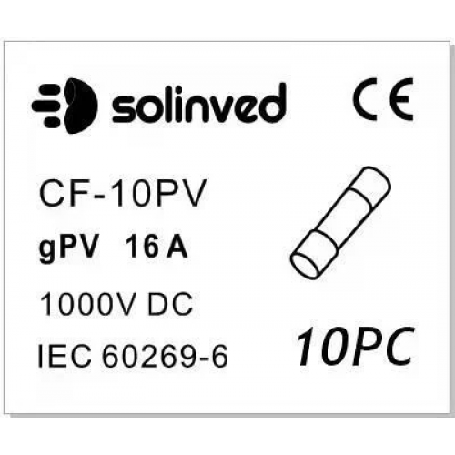 SOLİNVED 16a Solar Pv Dc Sigorta CF-10PV